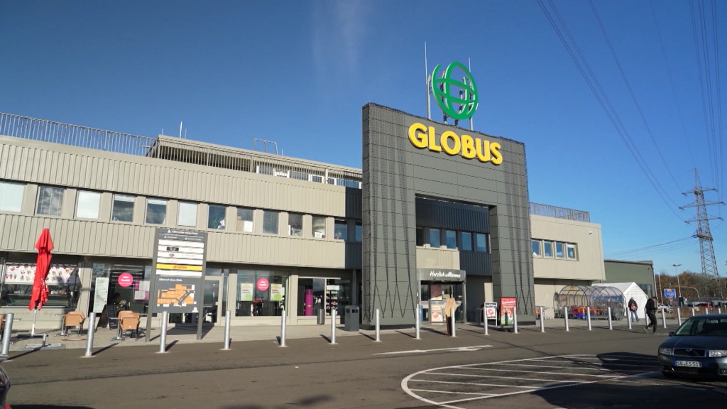 Foto: Eingang eine Globus-Marktes