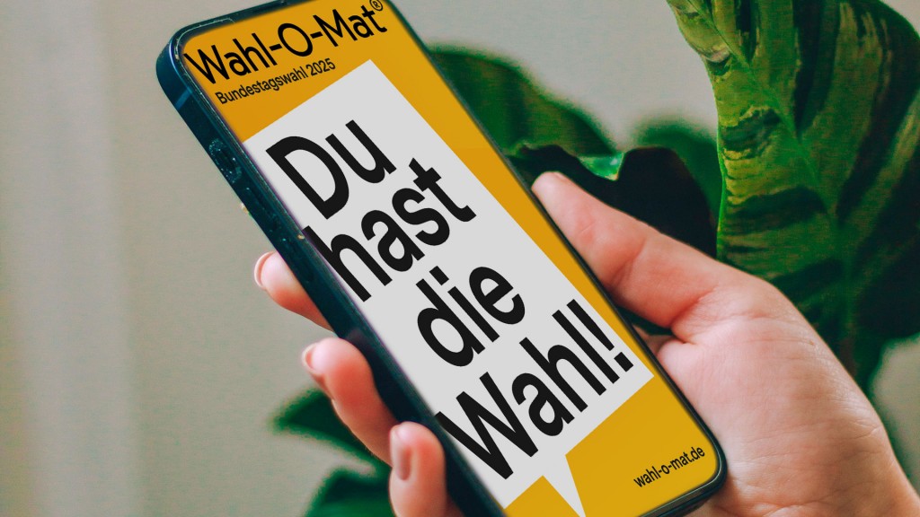 Der Wahl-o-Mat auf einem Smartphone-Bildschirm