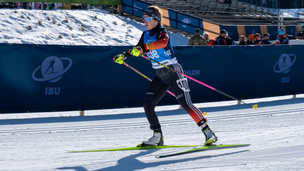 Saarländerin Johanna Recktenwald bei der Para Biathlon-WM in Slowenien.