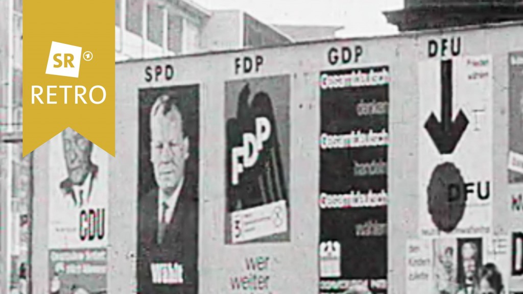 Wahlplakate von verschiedenen Parteien