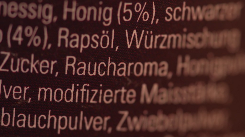 Foto: Auflistung Inhaltsstoffe