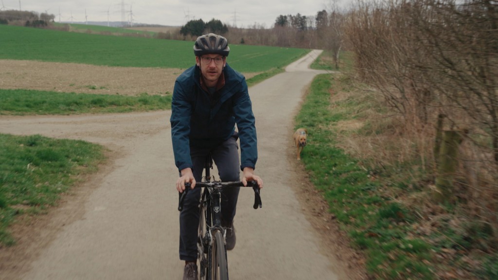 Foto: Justin Klein auf seinem Rad