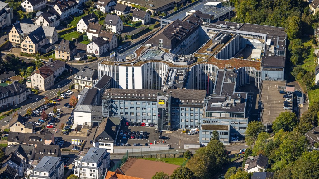 Luftaufnahme des Viega Firmensitzes in Attendorn (Sauerland).