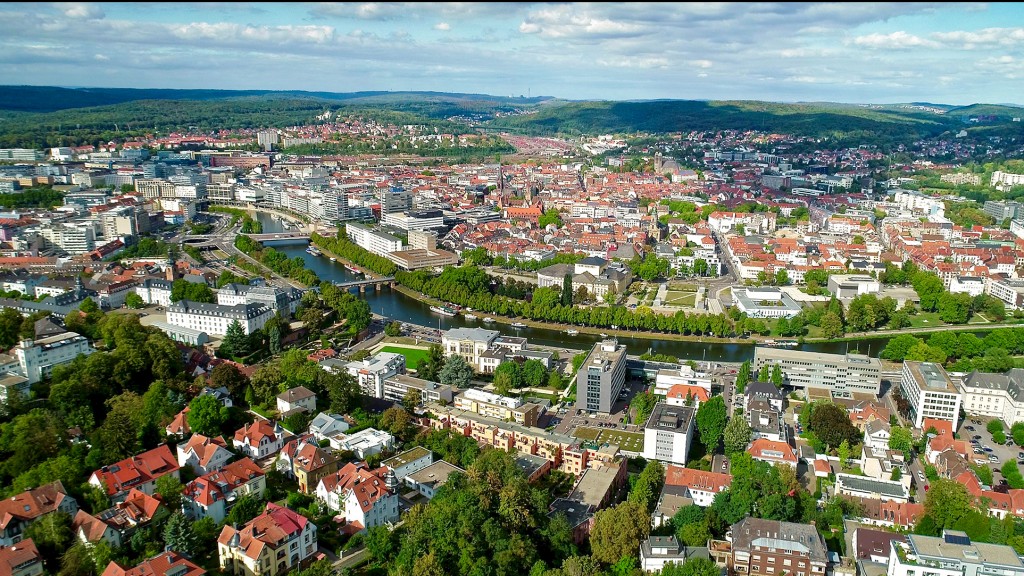 Luftbildaufnahme von Saarbrücken