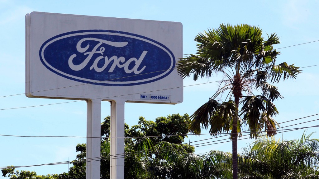 Schild Fordwerk in Valencia