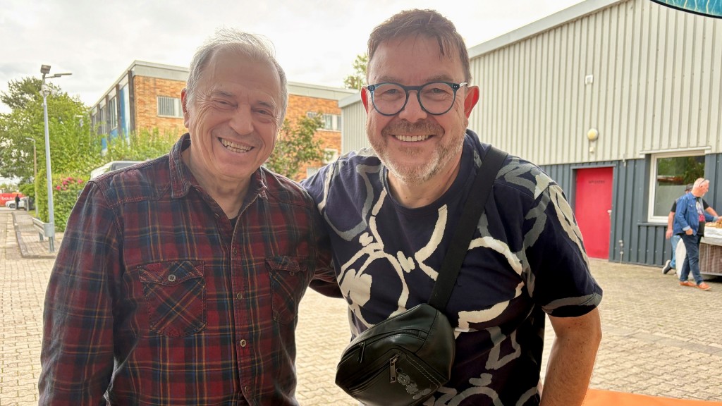 Günther Sigl und SR 3 Moderator Christian Job