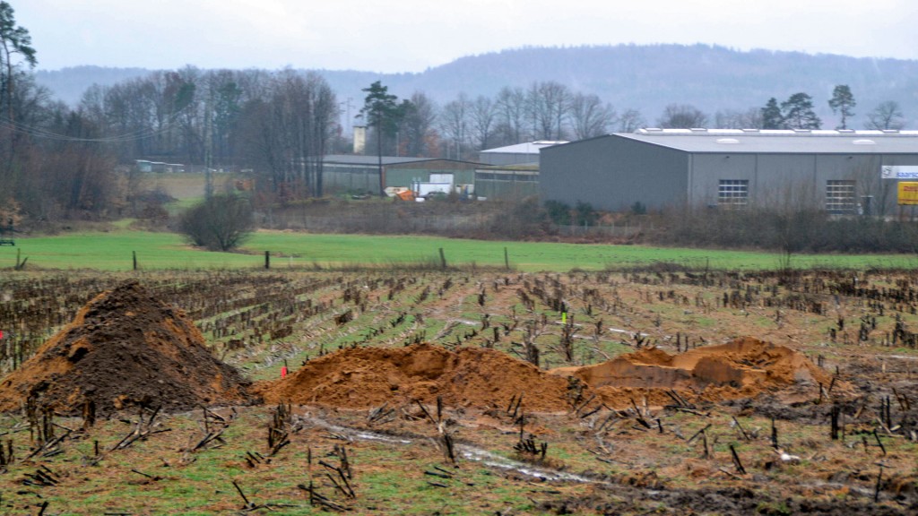 Foto: Ehemaliges Ackerland wird als Industriegebiet erschlossen