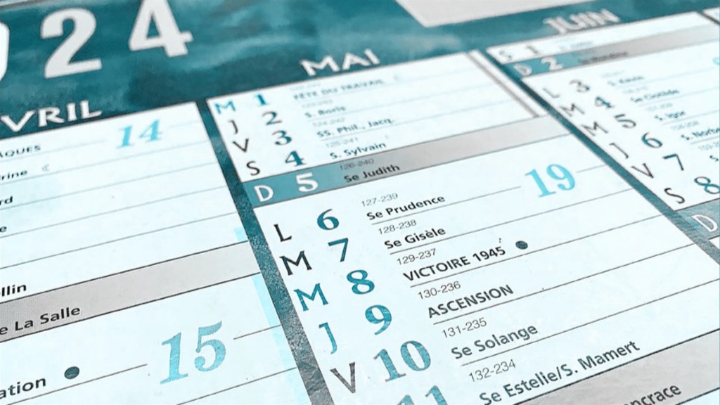 Ein französischer Kalender