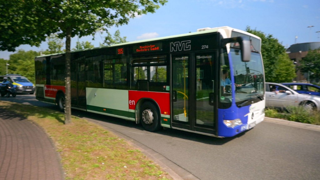 Ein Bus der Neunkircher Verkehrsbetriebe NVG