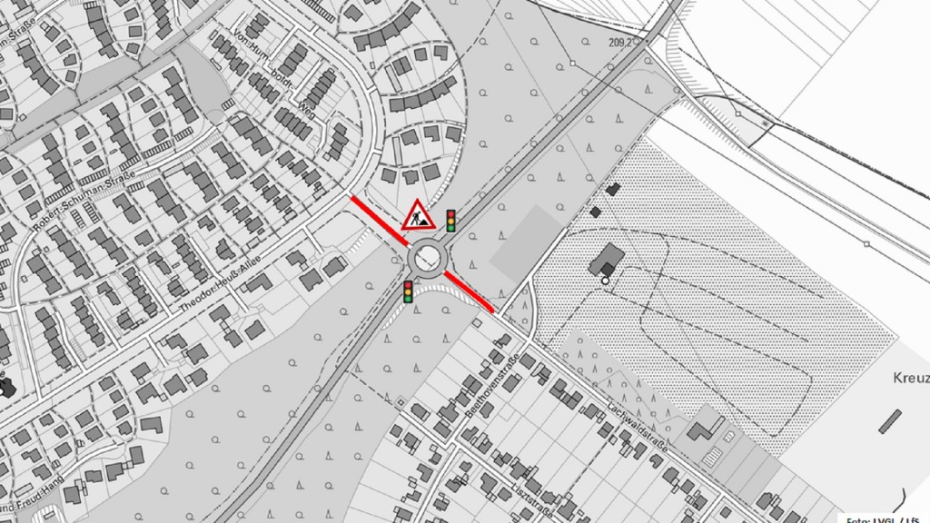 Sanierung B 405 Saarlouis-Fraulautern im Bereich der Kreisverkehrsanbindungen „Theodor-Heuss-Allee“ und „Lachwaldstraße“ 