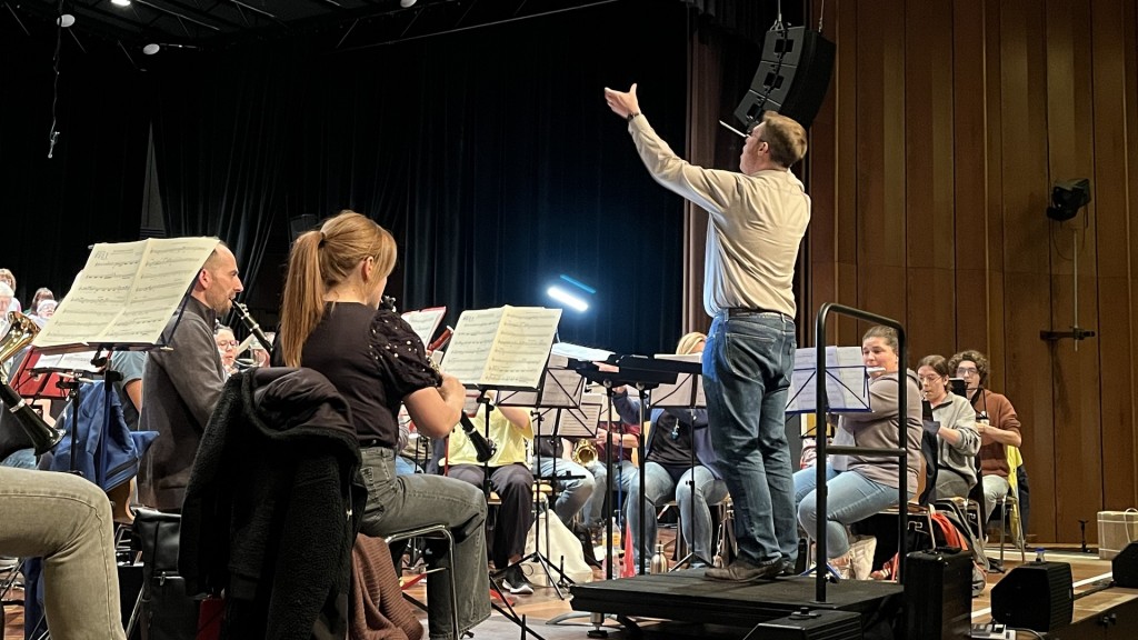 Musikverein Rentrisch probt für das Gala- Konzert
