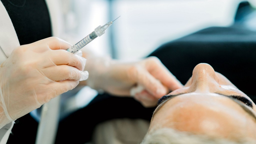 Spritze bei einer Schönheitsbehandlung