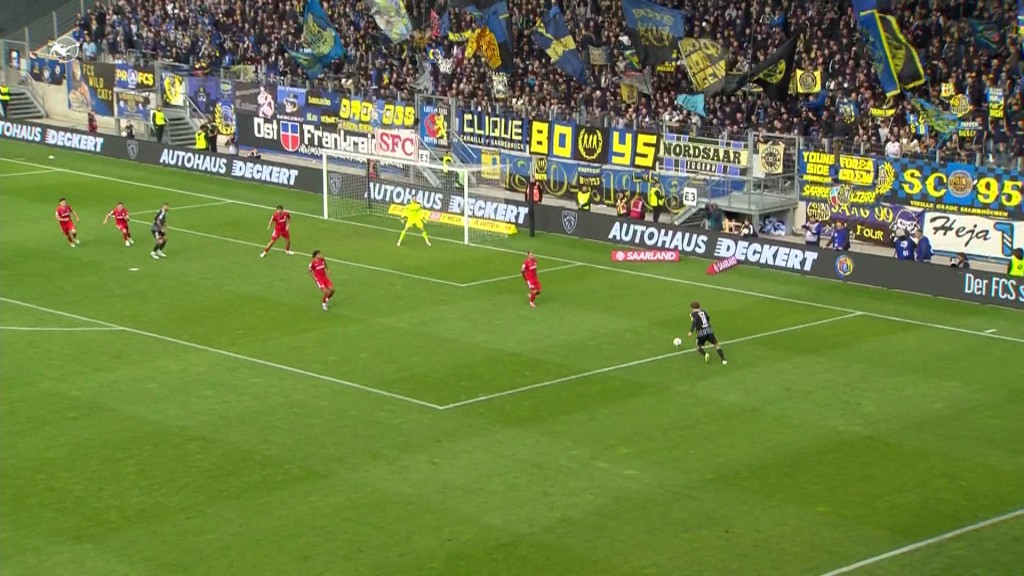 Spielszene des 1. FCS