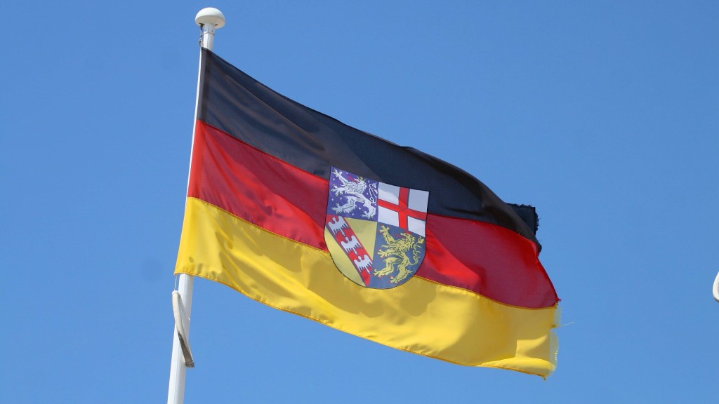 Symbolbild: Deutsche Flagge mit Saarländischem Wappen