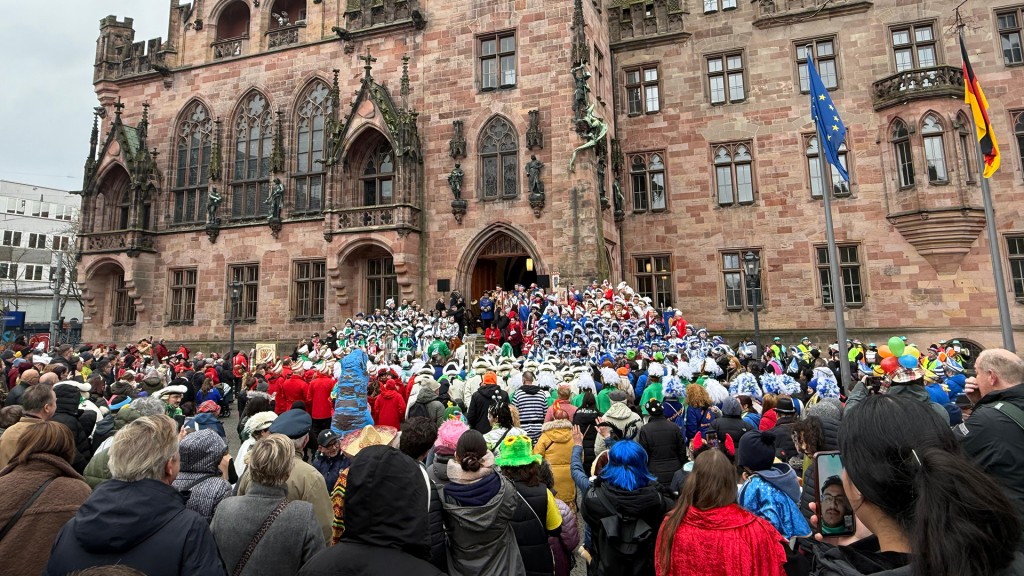 Rathaussturm in Saarbrücken