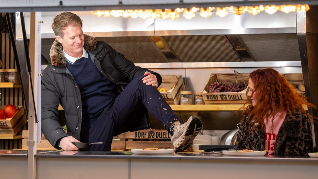 Foto: Cliff Hämmerle und Yvonne Fries testen das Menue in Rappweiler-Zwalbach