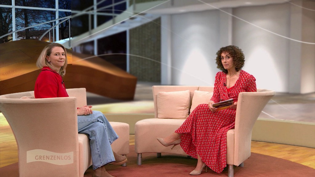 Foto: Lisa Krauser im Interview mit  Christine Alt