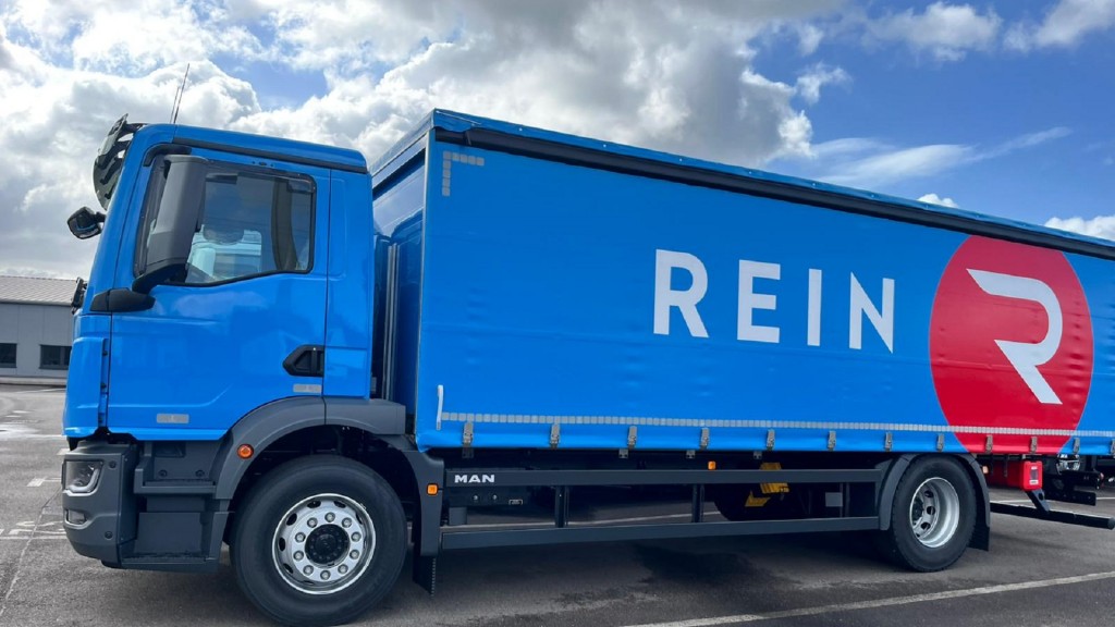 Ein LKW der Spedition Rein