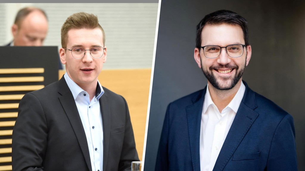 Foto: Stichwahl Nonnweiler: Jonas Reiter (CDU) und Henning Bock (Einzelbewerber)