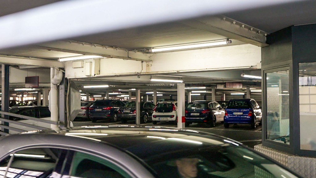 Das Q-Park-Parkhaus am Rathaus in Saarbrücken