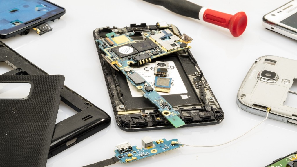 Kleinteile eines Smartphones