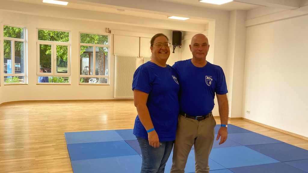 ATV-Dudweiler-Vorsitzende Insa Michel-Litaer und Gunter Maier