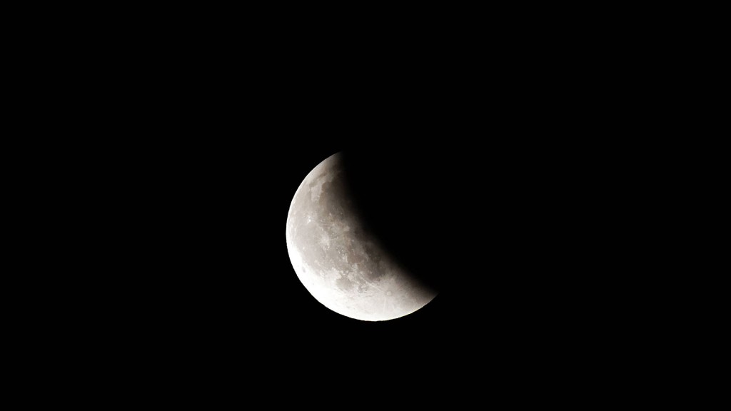 Der Schatten der Erde fällt aud den Vollmond 