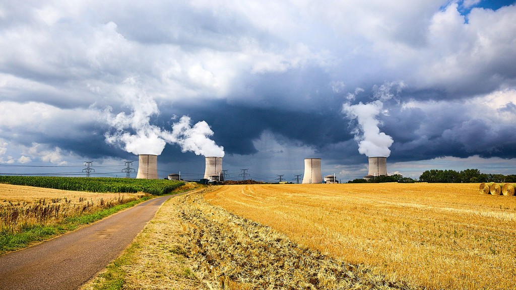 Foto: Das französische Kernkraftwerk Cattenom, Lothringen