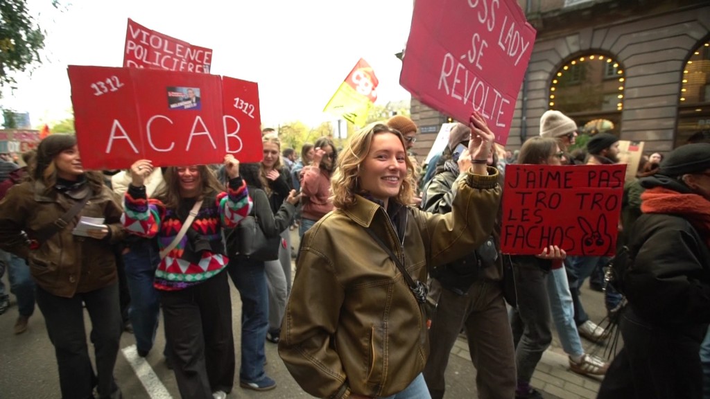Foto: Proteste in Straßburg
