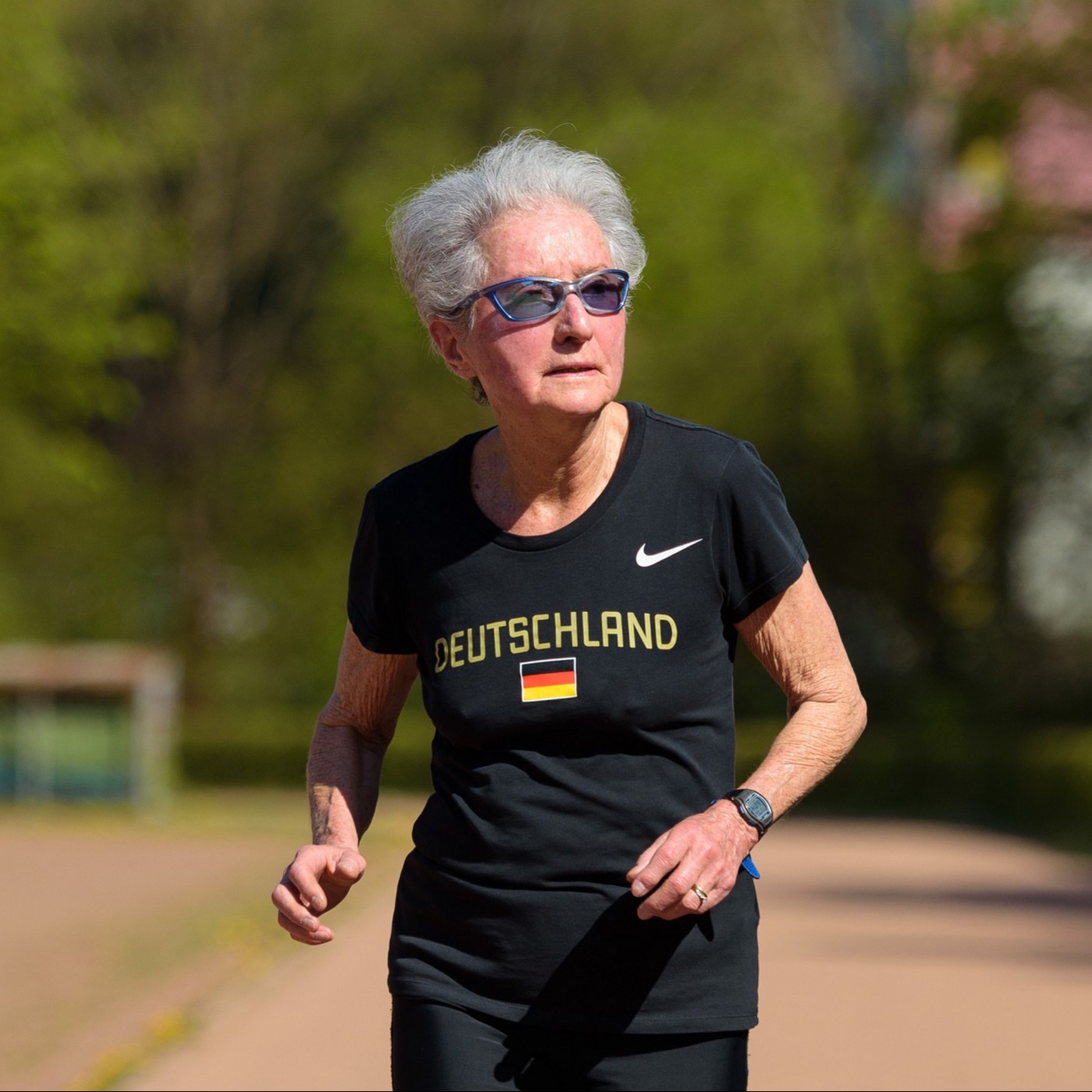 Mit der Weltseniorensportlerin Melitta Czerwenka-Nagel