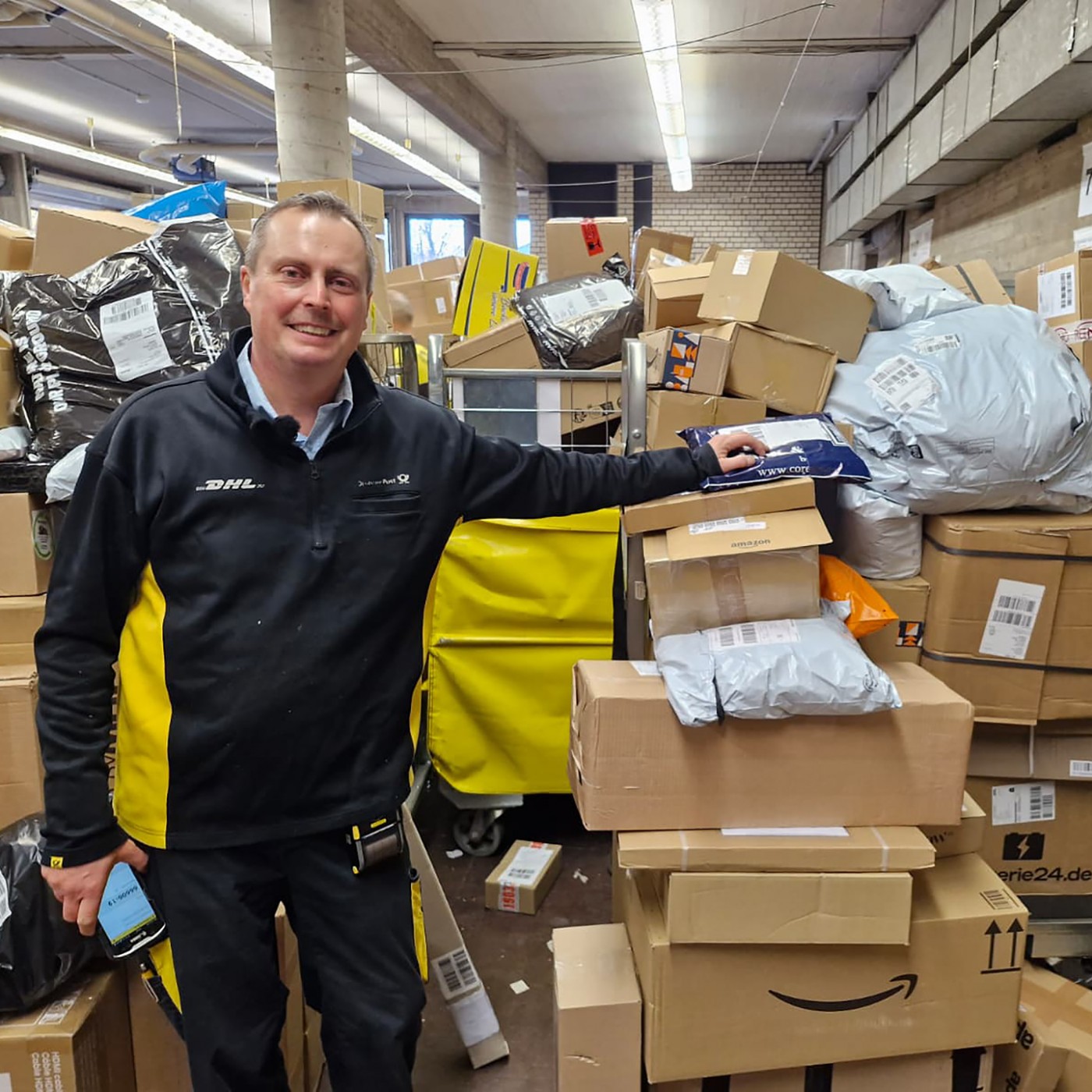 Unterwegs mit einem Paketboten im Saarland